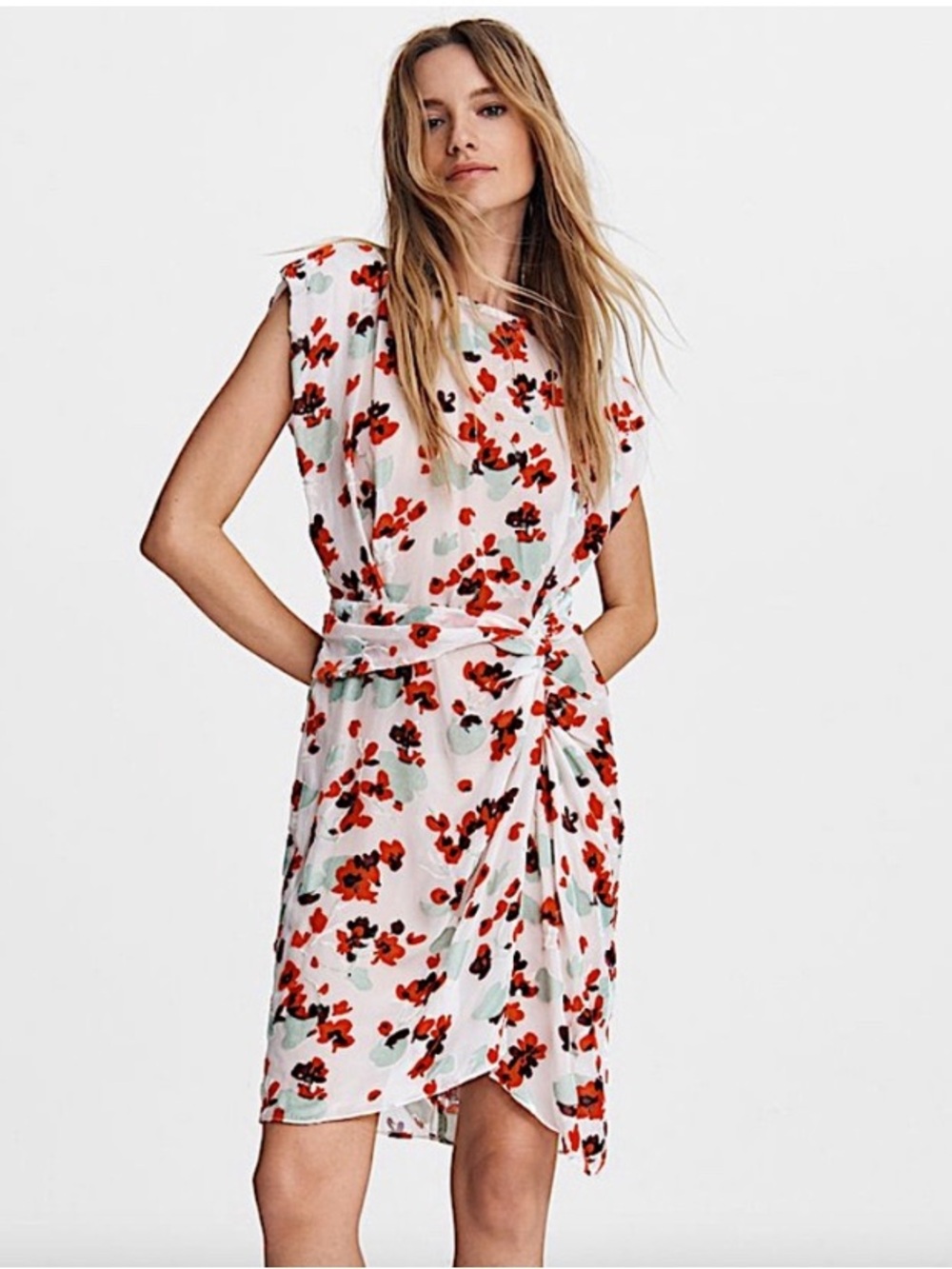 rag & bone Gigi Dress Floral Silk Sheer Sz 6
